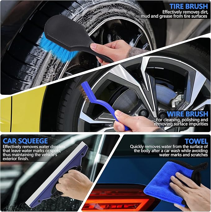 32Pcs Car Detailing Kit, Drill Brush Attachments - Image 5