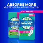 Always Ultra Thin Pads with Wings, Size 2, Long Super - Image 8