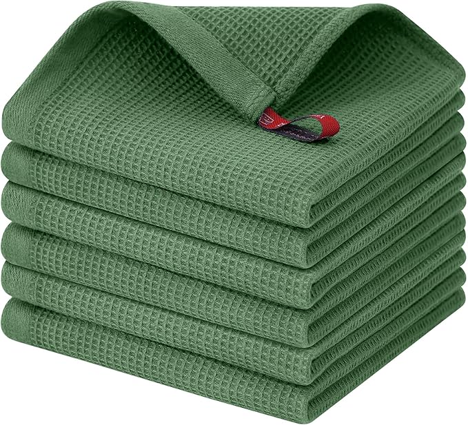 Homaxy 100% Cotton Waffle Weave Dish Cloths by Homaxy