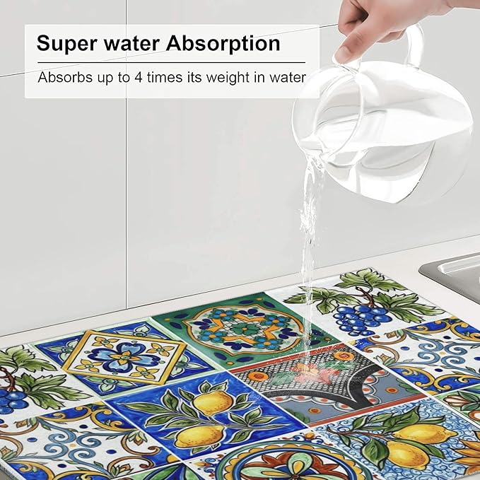 Talavera Mexican Tiles Dish Drying Mats - Image 5
