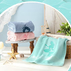 3 Pack Coastal Mermaid Hand Towels - Image 5