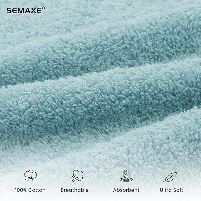 SEMAXE 12 Pack Hand Towels for Bathroom, 100% Cotton Towels - Image 3