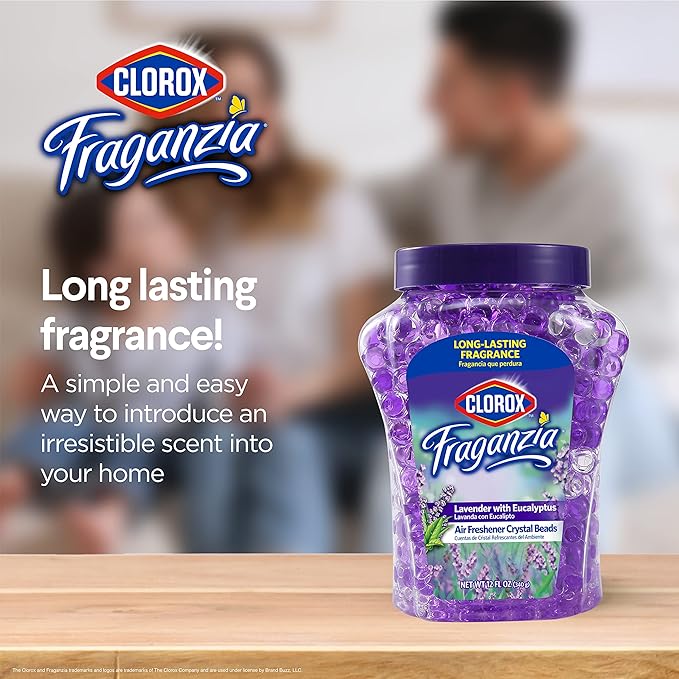 Clorox Fraganzia Crystal Beads Air Freshener Twin Pack, Long Lasting Room - Image 4
