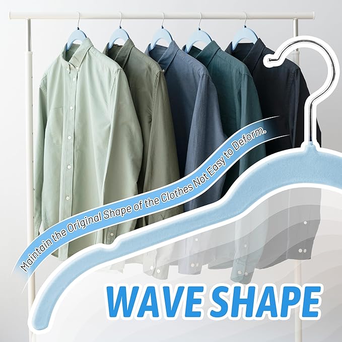30 Pack Velvet Hangers – Premium Non-Slip Slim Clothes Hangers - Image 5