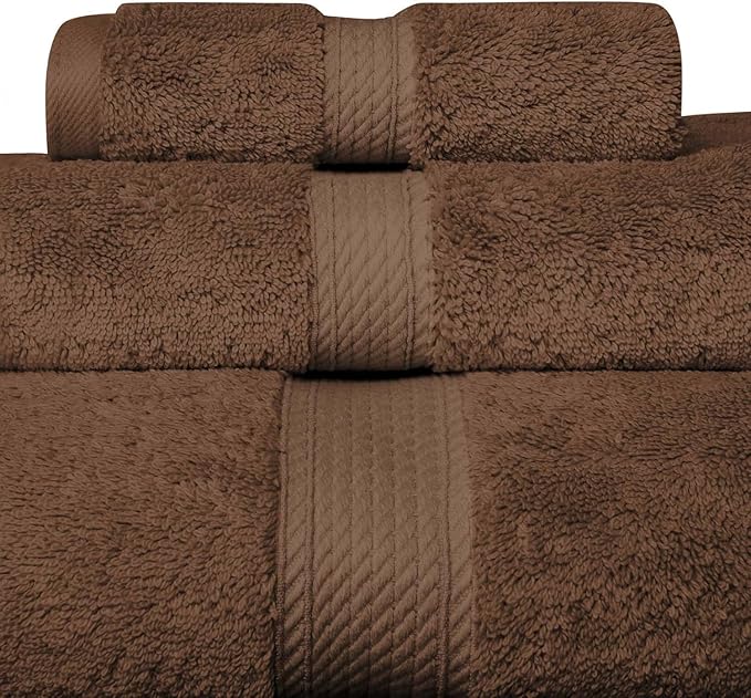 Superior Solid Egyptian Cotton Towel Set, Hand Towel 20” x 30”, Bath Towel 30” - Image 3