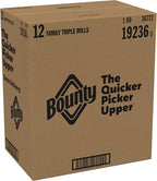 Bounty Quick-Size Paper Towels, 12 Family Triple = 40 Regular Rolls - Image 13