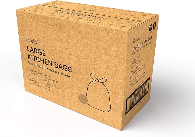 UNSCENTED 21 Gal / 80 Liter | Drawstring Closure Trash Bag | Heavy Duty By - Image 3