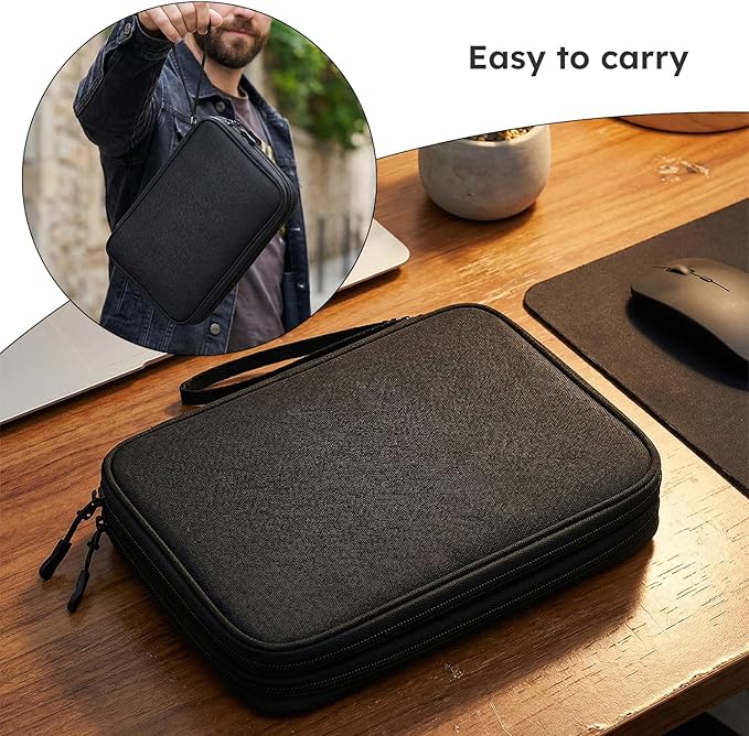 Large Electronics Travel Organizer Case, Electronic Accessories Carry Case - Image 4