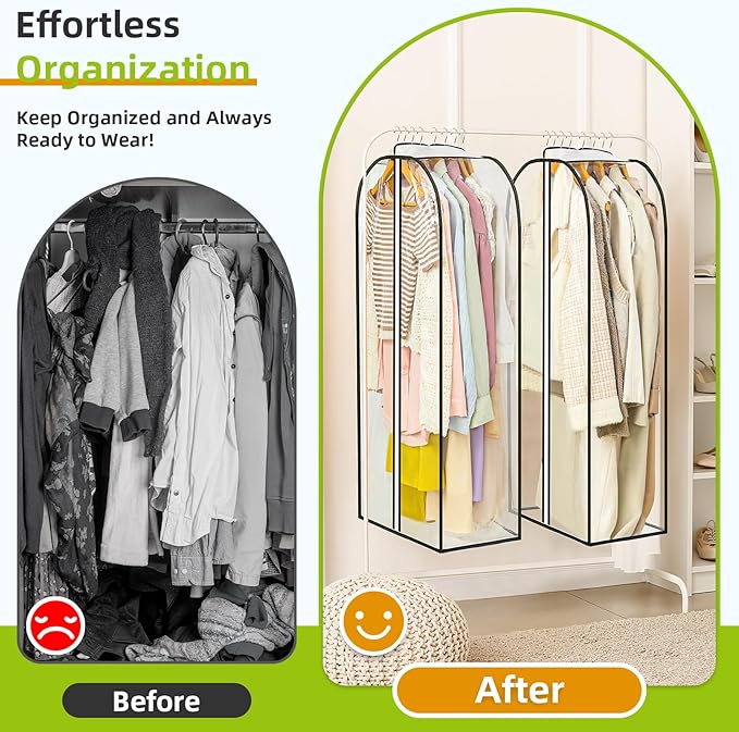 LANDNEOO 2 Pack Clear Garment Bags - Image 5