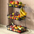 3 Tier Fruit Basket for Kitchen Counter by Sevenblue