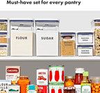 OXO Good Grips 8-Piece Prelabeled Baking POP Container Set - Image 3
