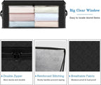 HomeHacks Storage 4-Pack Clothes Organizer Storage Bags Foldable Storage Box - Image 3