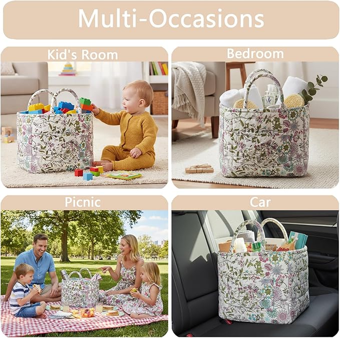 Quilted Fabric Storage Baskets - Image 5