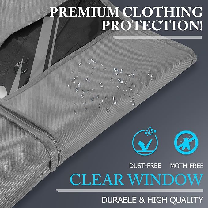 40-inch Suit Bag Garment Bag for Travel and Storage, Garment Bags for Hanging - Image 5