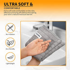 HOMERHYME Hand Towels for Bathroom, 24 Pack 25''*15'' Microfiber Grey Bath Hand - Image 4