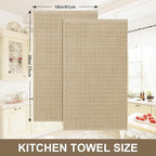 Homaxy Premium Cotton Kitchen Towels 16"x 28", Large Natural Ring Spun 390 GSM - Image 5