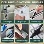 14 Pcs Crevice Cleaning Brush Set – Hard Bristle Cleaning Tools - Image 7