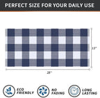 Homaxy 100% Cotton Waffle Weave Check Plaid Kitchen Towels, 13 x 28 Inches - Image 4
