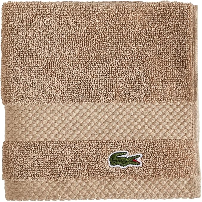 Lacoste Heritage 100% Supima Cotton Wash Cloth, Premium Super Soft Bath Towel by LACOSTE