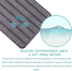 2 PCS Water Absorbent diatomite Coasters, 12.2" x 4" Water Absorbing Stone Tray - Image 3
