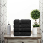 SUPERIOR Egyptian Cotton Pile Hand Towel Set of 4, Ultra Soft Luxury Towels - Image 2