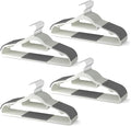 40 Pack Heavy Duty Plastic Hangers, Non Slip Clothes Hangers by MLKJHHI