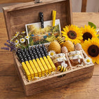 Weysat 120 Pcs Bee Festival Colored Clothes Pins 2.9 Wooden Funny Clothespins - Image 6