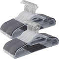 30 Pack Plastic Clothes Hangers- 16.5 Inch Slim Space Saving Hangers by BGRQRIQ