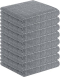 Homaxy 100% Cotton Terry Kitchen Towels, Checkered Designed, Soft and Super by Homaxy