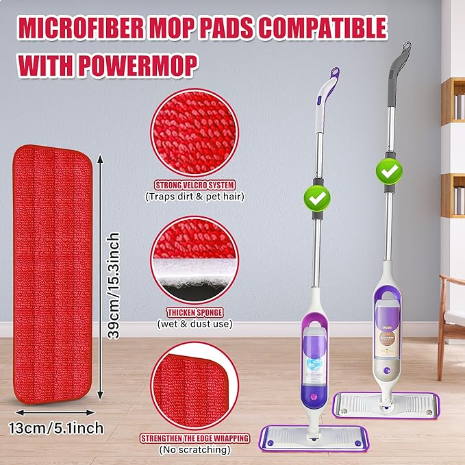 Spray Wet Mops for Hardwood Floor Cleaning: EXEGO Microfiber Dry Dust - Image 5