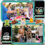 Boyiee 6 Pcs Camping Kitchen Towels Black Absorbent Dish Towels Bonfire Tent - Image 2