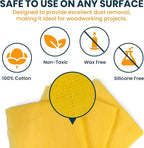 MāKRS 18" x 36" Pro-Tack Tack Cloth, Remove and Trap Dust Particles, 100% Cotton - Image 6