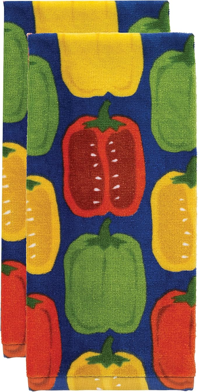 T-Fal Fiber Reactive Print Kitchen Towels: Highly Absorbent, Super Soft - Image 2