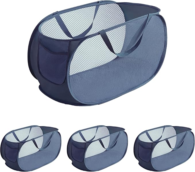 4 Pcs pop up laundry hamper Sturdy Large Capacity collapsible laundry basket by NarangOrnt