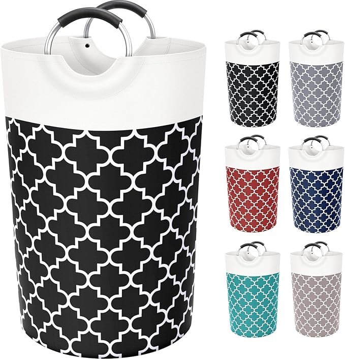 Large Laundry Basket Laundry Hamper Bag Washing Bin Clothes Bag Collapsible Tall by Fabspace