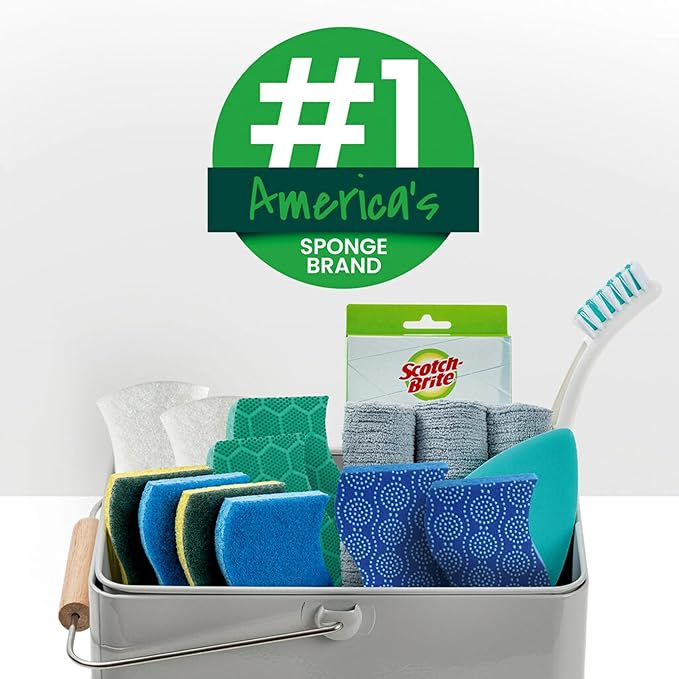 Scotch-Brite Zero Scratch Scrub Sponges, 6 Kitchen Sponges - Image 7