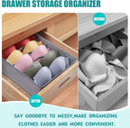 Drawer under Cabinet Clothes Organizer 5 Cell Foldable Storage Cubes Underwear - Image 4