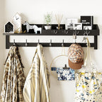AMBIRD 35 inch Wall Hooks with Shelf, Coat Rack Wall Mount, Large Coat Hanger by AMBIRD
