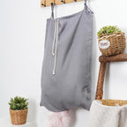 Linen Hanging Laundry Bag, Over The Door Laundry Hamper - Image 4