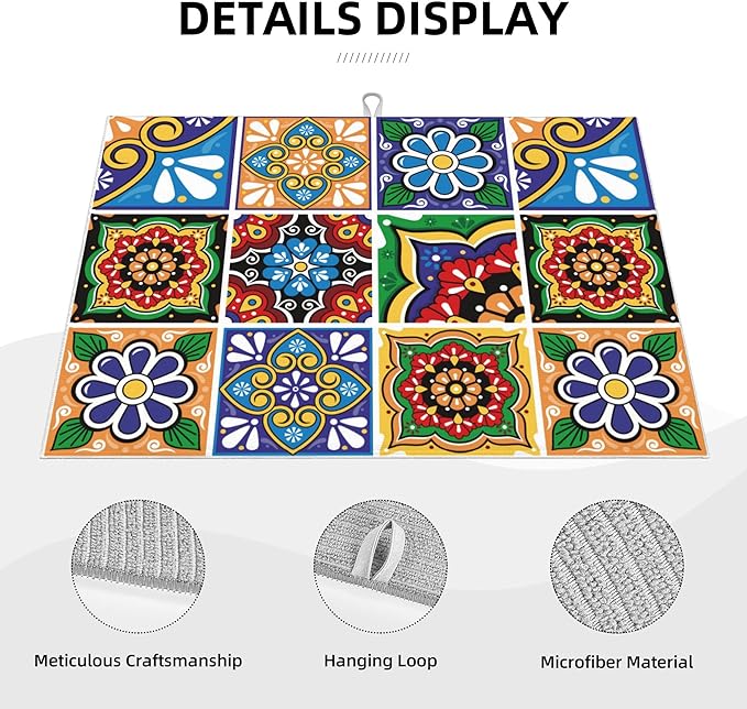 Talavera Mexican Tiles Dish Drying Mats - Image 3