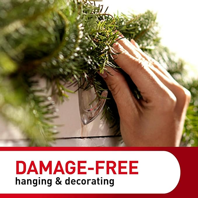 Command Medium Clear Wall Hook, 7 Wall Hook and 12 Strips, Damage-Free Hanging - Image 7