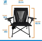 Kijaro XXL Dual Lock Portable Camping Chair - Supports Up to 400lbs - Enjoy The Outdoors in a Versatile Folding Sports & Outdoor Chair - Image 2