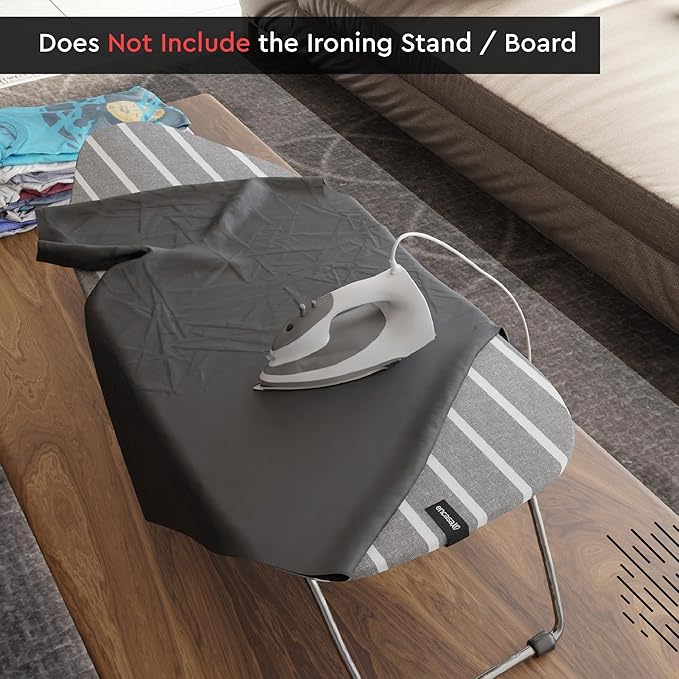 Encasa XO Ironing Board Cover and Pad 28"x12" - 4mm Felt Mini Iron Board Cover - Image 3