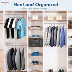 HOUSE DAY Blue Plastic Hangers 60 Pack, Clothes Hangers - Image 9