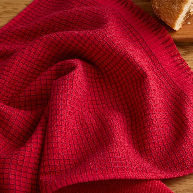 KitchenAid Gourmet Series Gridlines Kitchen Towels 3-Pack Set, 100% Cotton - Image 5