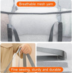 Large Collapsible Laundry Hamper, Breathable Mesh Design, Sturdy Steel Frame - Image 4