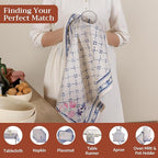 Maison d' Hermine Kitchen Towels Set of 3 100% Cotton 27.50" x 20" Reusable - Image 4