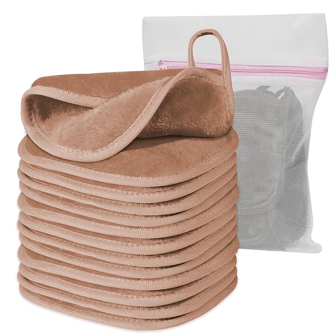 Makeup Remover Cloth, Makeup Remover Pads Microfiber Face Washcloth by Natwag