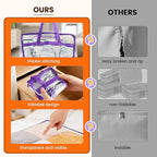 8 Pack Clear Clothes Storage Bags, Double Zipper Design 40L Underbed Moving Bags - Image 4