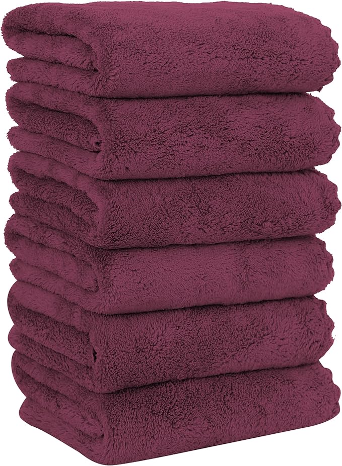 MOONQUEEN 6 Pack Premium Hand Towels by MOONQUEEN